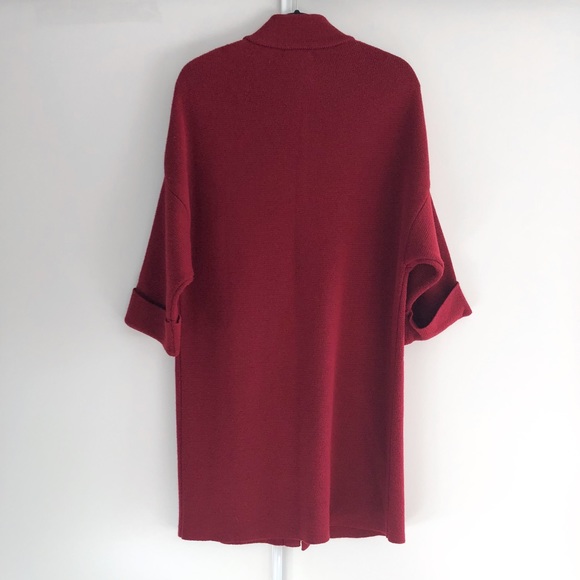 Long Italian Wool Blend Knit Sweater/Cardi/Coat - Picture 5 of 15